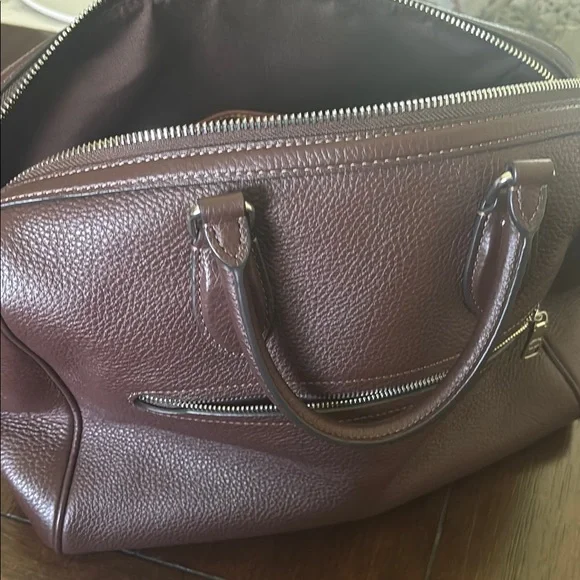 Coach Rich Brown Leather Satchel - Picture 3 of 8